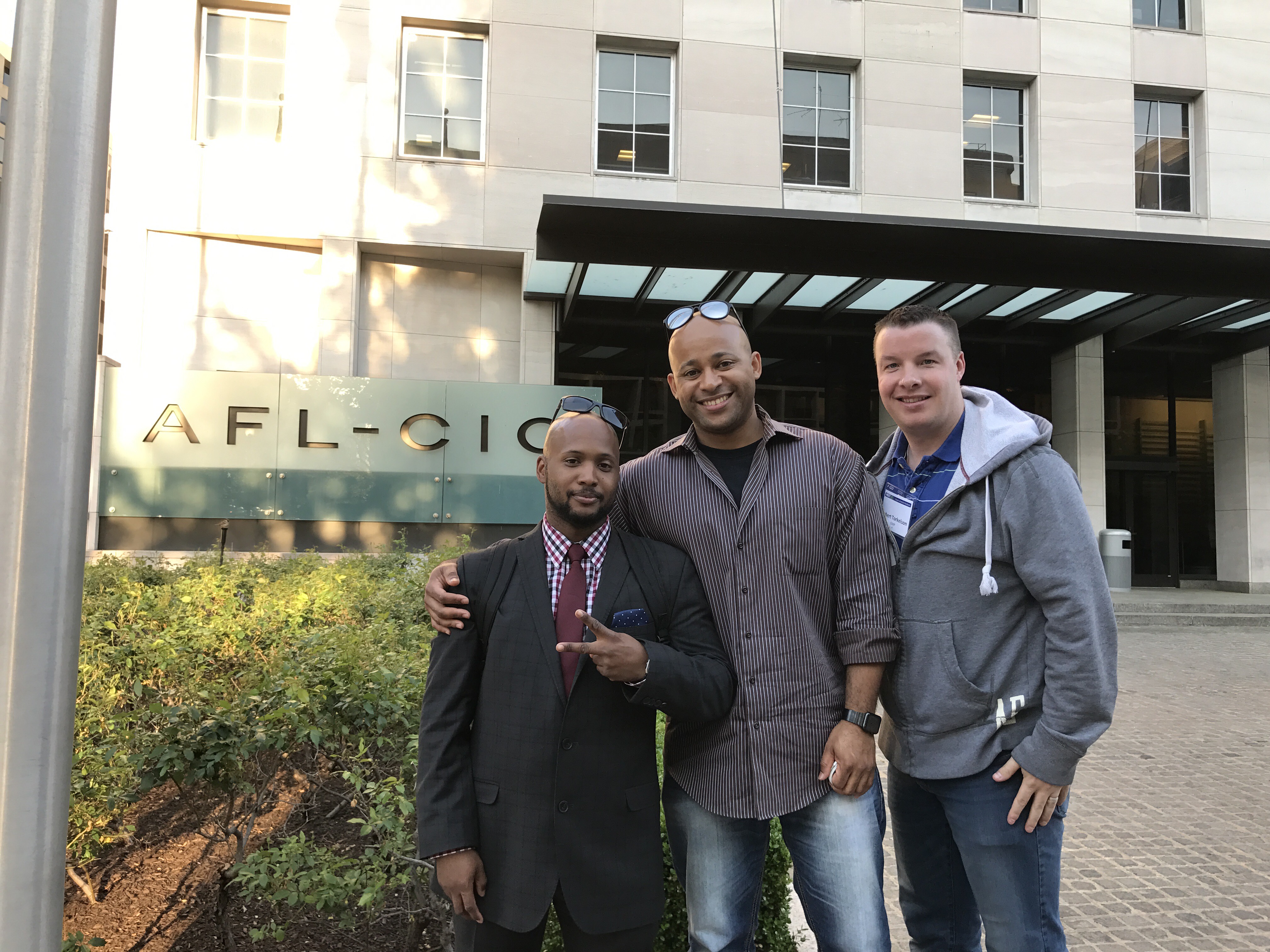 Justin Willis, Marcos Velez and Robert Torkelson at AFL-CIO YWAC Meeting